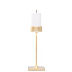 8.7 x H.30.6 cm - Zafferano Perpetua Midi Lampada Da Tavolo Dimmerabile In Alluminio