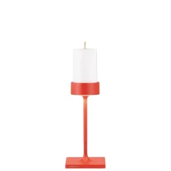 8.7 x H.25.6 cm - Zafferano Perpetua Mini Lampada Da Tavolo Dimmerabile In Alluminio