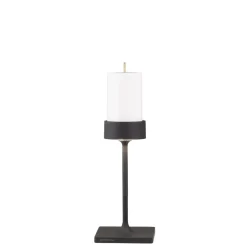 8.7 x H.25.6 cm - Zafferano Perpetua Mini Lampada Da Tavolo Dimmerabile In Alluminio