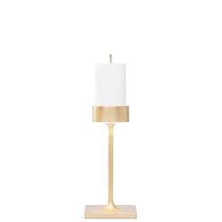 8.7 x H.25.6 cm - Zafferano Perpetua Mini Lampada Da Tavolo Dimmerabile In Alluminio