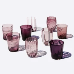 Zafferano Melting Pot Bicchiere Acqua in Vetro - Set 6 Pezzi