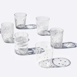 Zafferano Melting Pot Bicchiere Acqua in Vetro - Set 6 Pezzi
