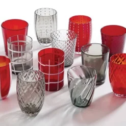 Zafferano Melting Pot Bicchiere Acqua in Vetro - Set 6 Pezzi