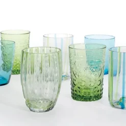 Zafferano Melting Pot Bicchiere Acqua in Vetro - Set 6 Pezzi