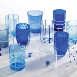 Zafferano Melting Pot Bicchiere Acqua in Vetro - Set 6 Pezzi