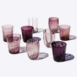 Zafferano Melting Pot Bicchiere Acqua in Vetro - Set 6 Pezzi