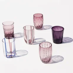 Zafferano Melting Pot Bicchiere Acqua in Vetro - Set 6 Pezzi