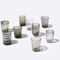 Zafferano Melting Pot Bicchiere Acqua in Vetro - Set 6 Pezzi