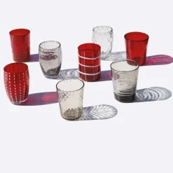 Zafferano Melting Pot Bicchiere Acqua in Vetro - Set 6 Pezzi