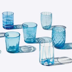 Zafferano Melting Pot Bicchiere Acqua in Vetro - Set 6 Pezzi