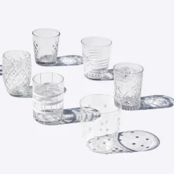 Zafferano Melting Pot Bicchiere Acqua in Vetro - Set 6 Pezzi