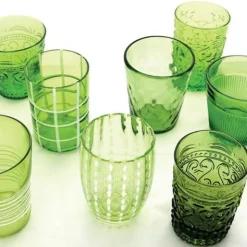 Zafferano Melting Pot Bicchiere Acqua in Vetro - Set 6 Pezzi