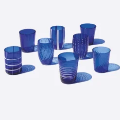 Zafferano Melting Pot Bicchiere Acqua in Vetro - Set 6 Pezzi