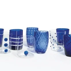 Zafferano Melting Pot Bicchiere Acqua in Vetro - Set 6 Pezzi