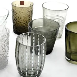 Zafferano Melting Pot Bicchiere Acqua in Vetro - Set 6 Pezzi
