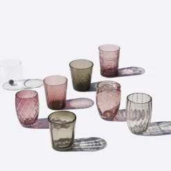 Zafferano Melting Pot Bicchiere Acqua in Vetro - Set 6 Pezzi