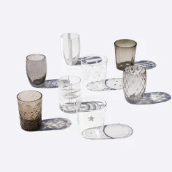 Zafferano Melting Pot Bicchiere Acqua in Vetro - Set 6 Pezzi