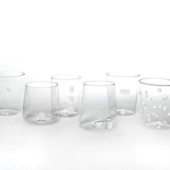 Zafferano Melting Pot Bicchiere Acqua in Vetro - Set 6 Pezzi