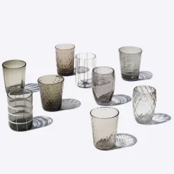 Zafferano Melting Pot Bicchiere Acqua in Vetro - Set 6 Pezzi