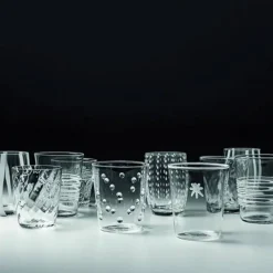 Zafferano Melting Pot Bicchiere Acqua in Vetro - Set 6 Pezzi