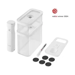 Zwilling Fresh & Save Cube Set Contenitori Sottovuoto Con Pompetta Senza Fili In Plastica - Set 5 Pz