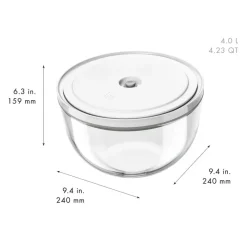 Zwilling Fresh & Save Kit Sottovuoto Con Contenitori In Vetro e Pompetta Per Sottovuoto - Set 9 Pz