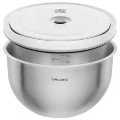 Zwilling Fresh & Save Kit Sottovuoto Con Contenitori In Acciaio e Pompetta Per Sottovuoto - Set 9 Pz