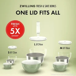Zwilling Fresh & Save Set Ciotole In Acciaio Inox - Set 3 Pz