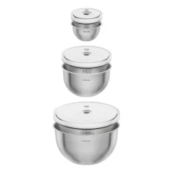 Zwilling Fresh & Save Set Ciotole Con Coperchi per Sottovuoto In Acciaio Inox - Set 6 Pz