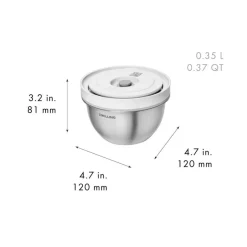 Zwilling Fresh & Save Set Ciotole Con Coperchi per Sottovuoto In Acciaio Inox - Set 6 Pz