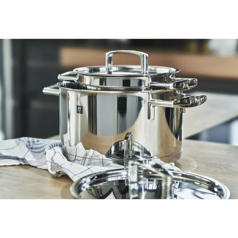 Zwilling Passion Batteria Pentole In Acciaio Inox 18/10 - Set 5 Pz