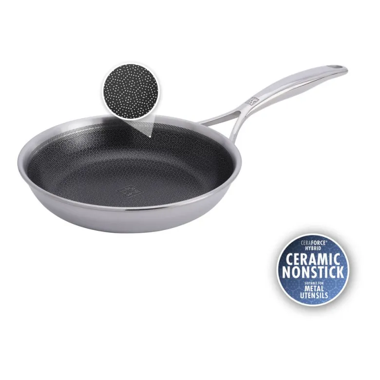Zwilling Peak Padella Bassa Antiaderente In Acciaio Inox Con Rivestimento Ceraforce Hycoat