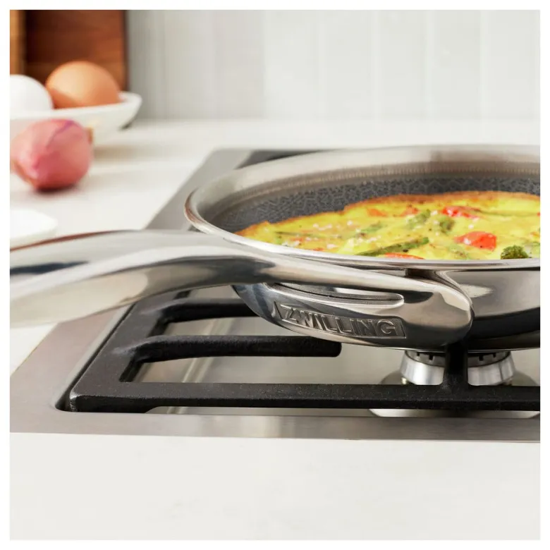 Zwilling Peak Padella Bassa Antiaderente In Acciaio Inox Con Rivestimento Ceraforce Hycoat
