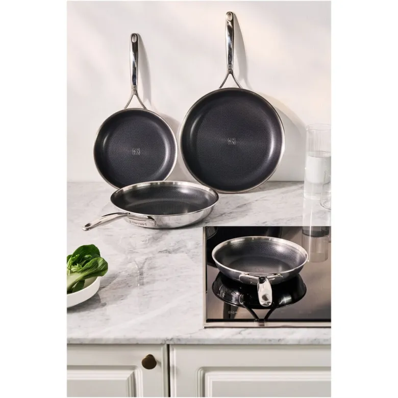 Zwilling Peak Padella Bassa Antiaderente In Acciaio Inox Con Rivestimento Ceraforce Hycoat