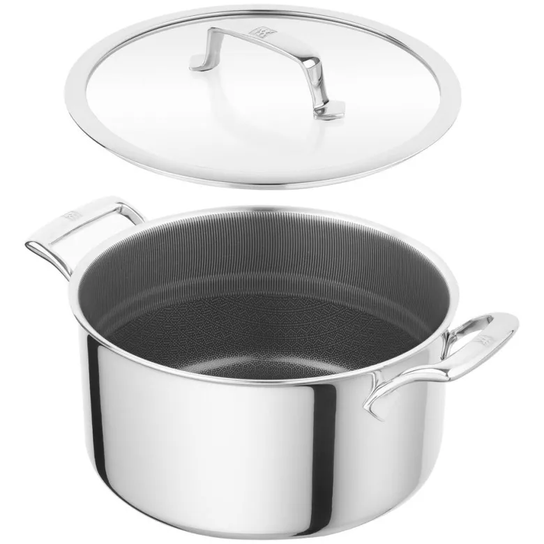 Zwilling Peak Pentola Alta Antiaderente Con Coperchio In Acciaio Inox Con Rivestimento Ceraforce Hycoat