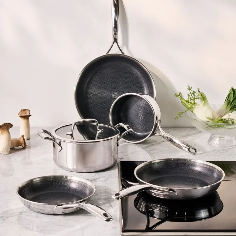 Zwilling Peak Tegame Basso Antiaderente Con Coperchio In Acciaio Inox Con Rivestimento Ceraforce Hycoat