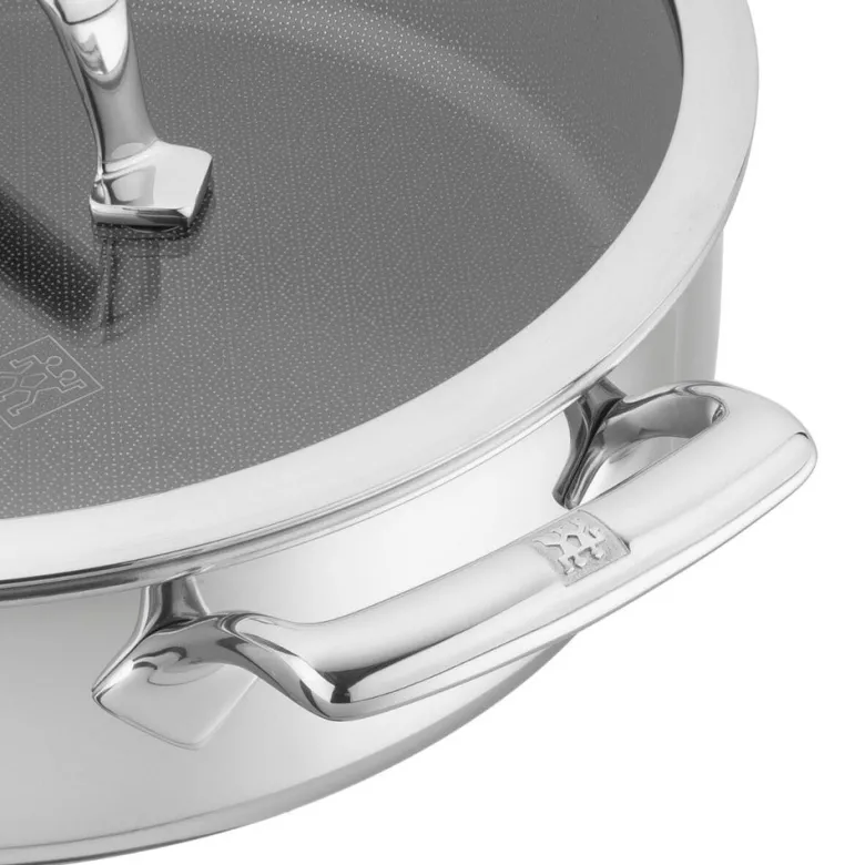 Zwilling Peak Tegame Basso Antiaderente Con Coperchio In Acciaio Inox Con Rivestimento Ceraforce Hycoat