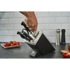 Zwilling 4 Stars Set Coltelli Con Ceppo In Frassino - Set 7 Pz