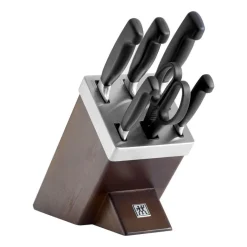 Zwilling 4 Stars Set Coltelli Con Ceppo In Frassino - Set 7 Pz