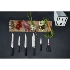 Zwilling 4 Stars Set Coltelli Con Ceppo In Frassino - Set 7 Pz