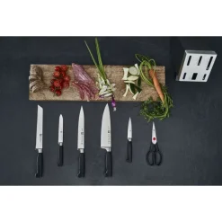 Zwilling 4 Stars Set Coltelli Con Ceppo In Frassino - Set 7 Pz