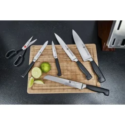 Zwilling 4 Stars Set Coltelli Con Ceppo In Frassino - Set 7 Pz