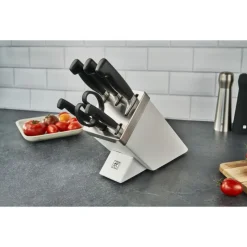 Zwilling 4 Stars Set Coltelli Con Ceppo In Frassino - Set 7 Pz