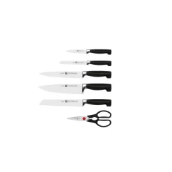 Zwilling 4 Stars Set Coltelli Con Ceppo In Frassino - Set 7 Pz