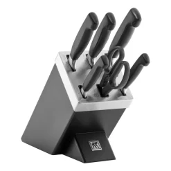 Zwilling 4 Stars Set Coltelli Con Ceppo In Frassino - Set 7 Pz