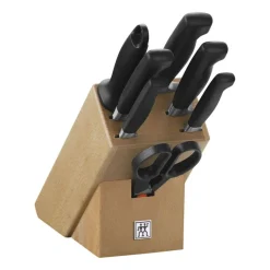 Zwilling 4 Stars Set Coltelli Con Ceppo In Acciaio Inox - Set 8 Pz