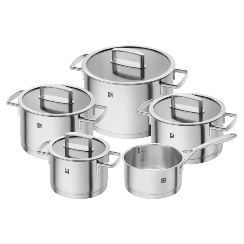 Zwilling Vitality Batteria Pentole In Acciaio Inox 18/10 - Set 5 Pz